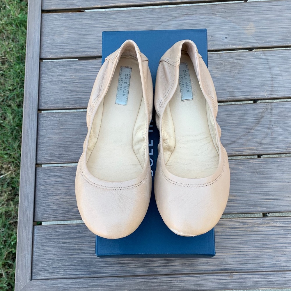 Cole Haan Manhattan Ballet Flat Sandstone Size 6